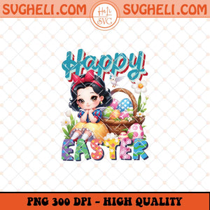 Happy Easter Snow White Png Snow White Easter Bunny Png Sublimation Files