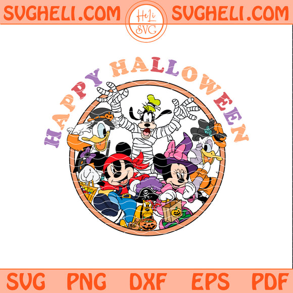 Happy Halloween Disney Friends Svg Disney Halloween Svg