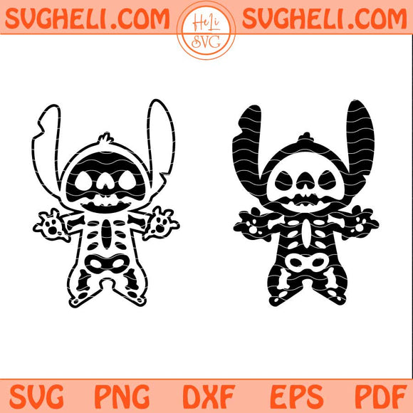 Happy Halloween Skeleton Stitch Svg Stitch Skeleton Svg Png Dxf Eps Files