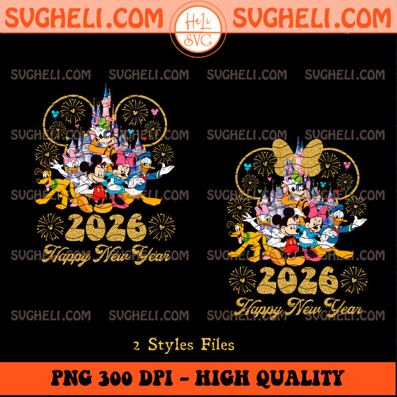 Happy New Year Disney 2026 Png Mickey Happy New Year Png