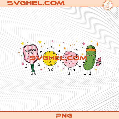Happy Pickleball Doodles Png Cute Smiling Characters Png