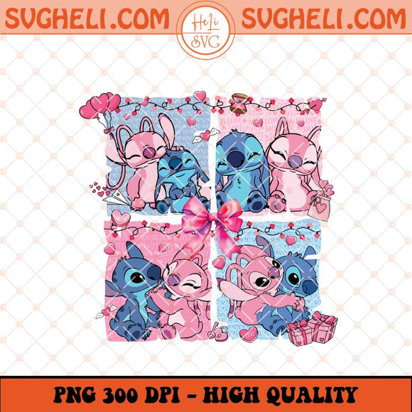 Happy Valentine Stitch Coquette Valentine's Png Sublimation Files