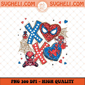 Happy Valentine XOXO Cartoon Superhero Png Sublimation Files