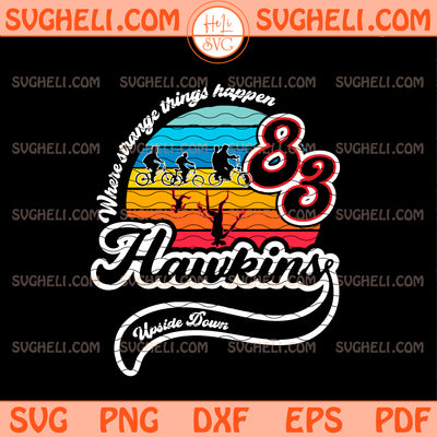 Hawkins 1983 Svg Stranger Things Svg Demogorgon Eleven Svg