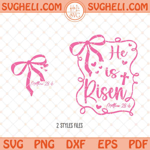 He Is Risen Svg Easter Svg Christian Svg Christian Easter Svg Png Dxf Eps Files