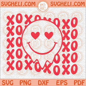 Heart Eyes Smiley Svg Smiley Face Heart Eyes Svg Retro Smiley Svg Png Dxf Eps Files