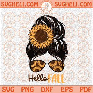 Hello Fall Svg Fall Mom life Skull Svg Fall Momlife Svg Fall Svg Png Dxf Eps Files