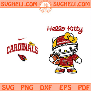 Hello Kitty Arizona Cardinals Svg NFL Arizona Cardinals Svg