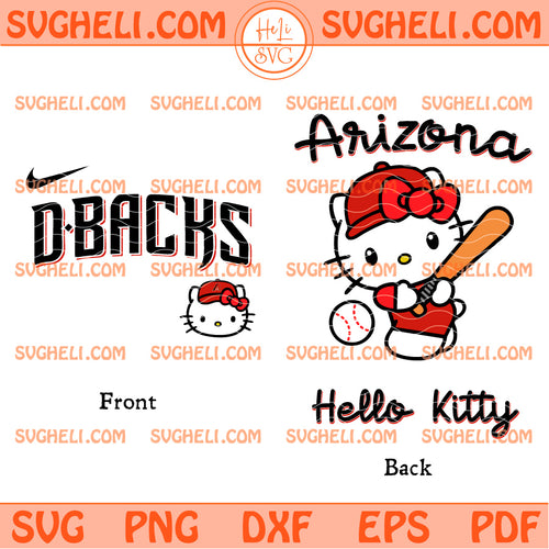 Hello Kitty Arizona Diamondbacks MLB Svg Hello Kitty MLB Svg