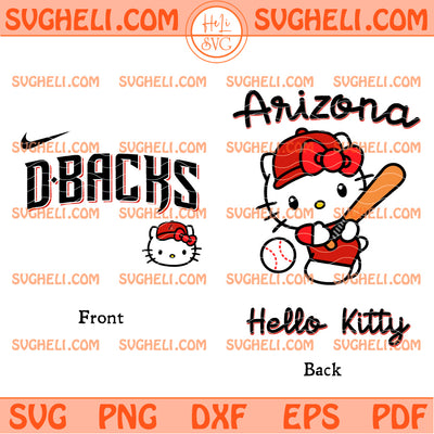 Hello Kitty Arizona Diamondbacks MLB Svg Hello Kitty MLB Svg