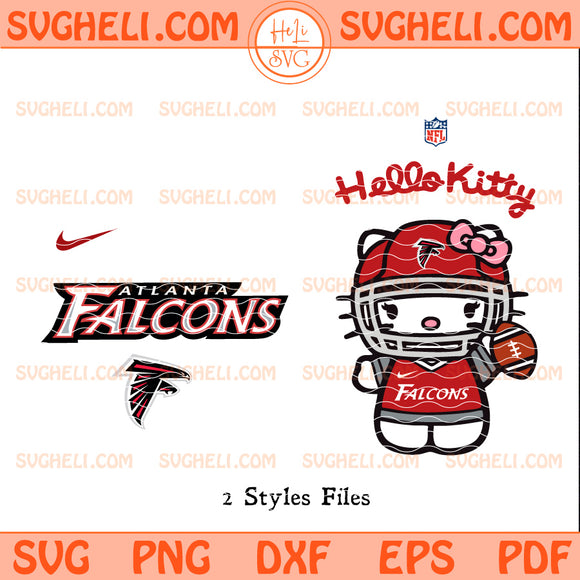 Hello Kitty Atlanta Falcons NFL Svg Atlanta Falcons NFL Svg