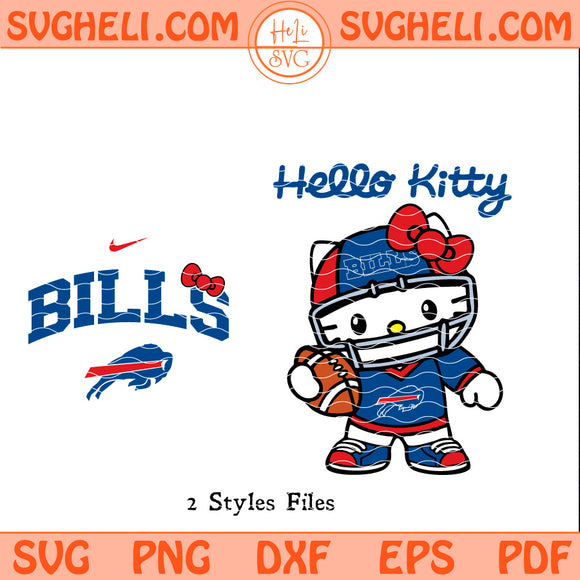 Hello Kitty Buffalo Bills Svg NFL Buffalo Bills Svg