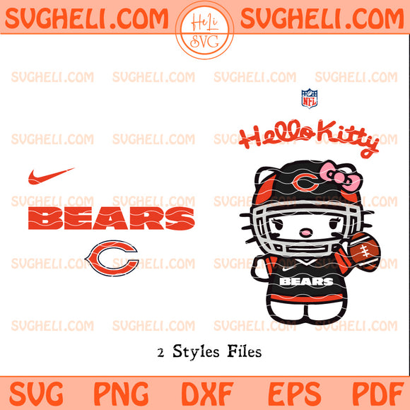 Hello Kitty Chicago Bears NFL Svg Chicago Bears NFL Svg
