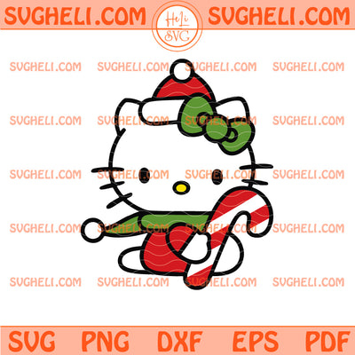 Hello Kitty Christmas Elf Svg Hello Kitty Christmas Svg