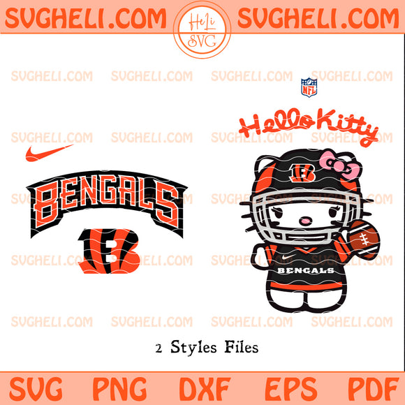Hello Kitty Cincinnati Bengals NFL Svg Bengals NFL Svg