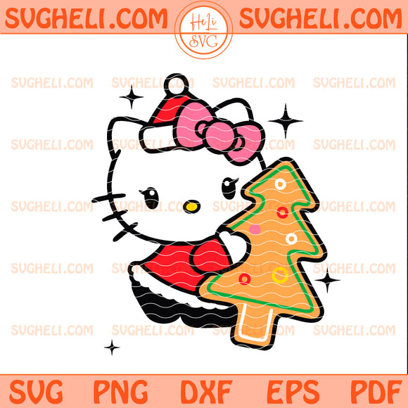 Hello Kitty Concha Cake Svg Mexican Christmas Svg