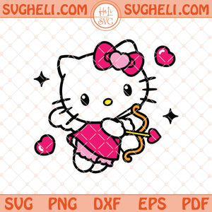 Hello Kitty Cupid Svg Valentine Hello Kitty Svg Png Dxf Eps Files