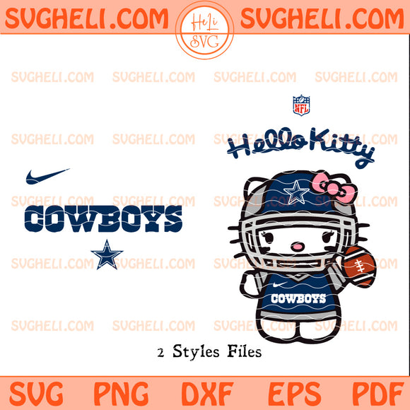 Hello Kitty Dallas Cowboys NFL Svg Dallas Cowboys NFL Svg