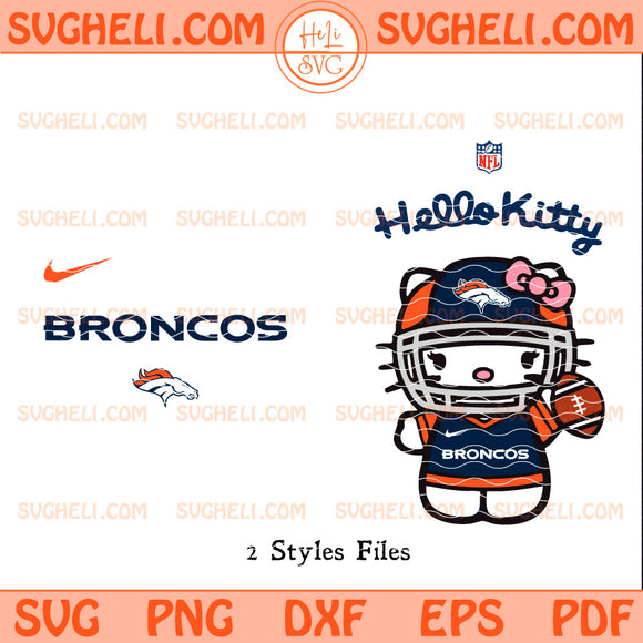 Hello Kitty Denver Broncos NFL Svg Denver Broncos NFL Svg
