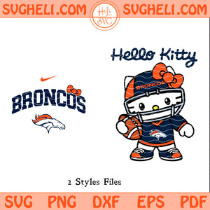 Hello Kitty Denver Broncos Svg NFL Denver Broncos Svg