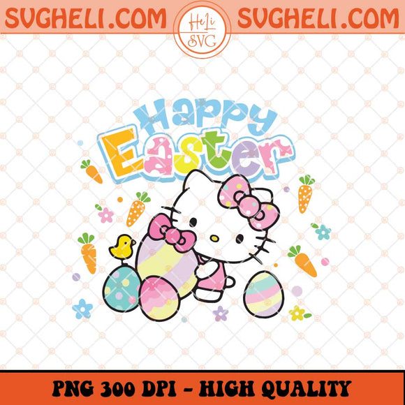 Hello Kitty Easter Day Png Hello Kitty Happy Easter Png Sublimation Files