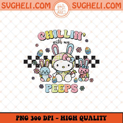 Hello Kitty Easter Peeps Png Hello Kitty Bunny Easter Png Sublimation Files