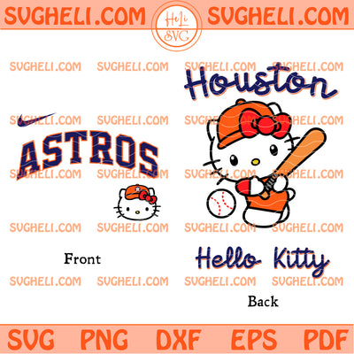 Hello Kitty Houston Astros MLB Svg Hello Kitty MLB Svg