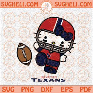 Hello Kitty Houston Texans Football Svg Texans Football Svg Png Dxf Eps Files