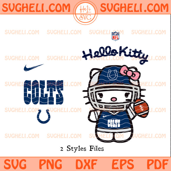 Hello Kitty Indianapolis Colts NFL Svg Colts NFL Svg