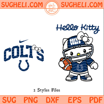 Hello Kitty Indianapolis Colts Svg Indianapolis Colts Svg