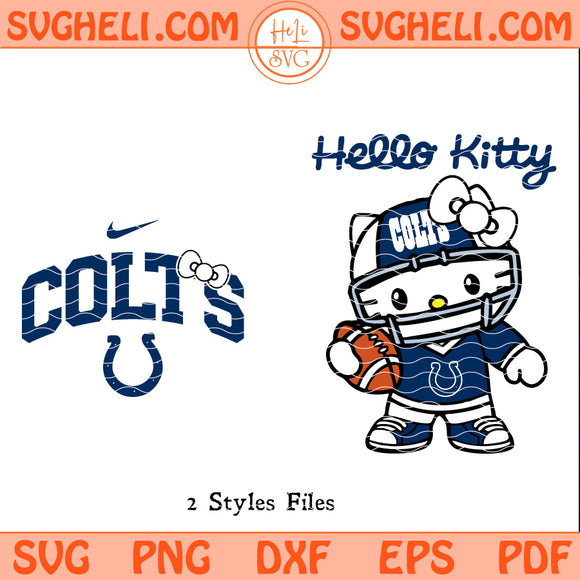Hello Kitty Indianapolis Colts Svg Indianapolis Colts Svg
