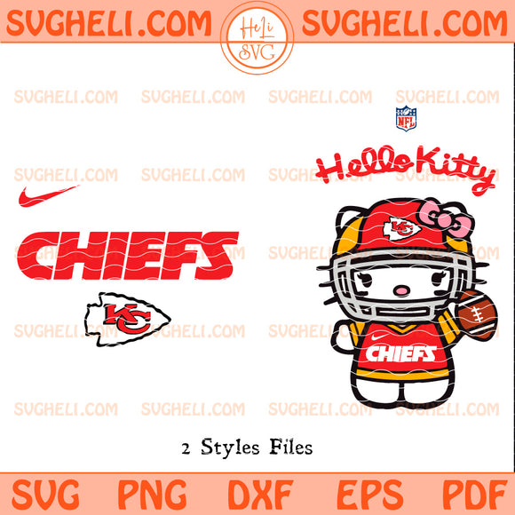 Hello Kitty Kansas City Chiefs NFL Svg Chiefs NFL Svg