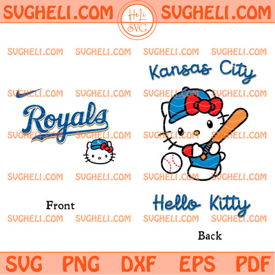Hello Kitty Kansas City Royals MLB Svg Hello Kitty MLB Svg