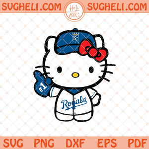 Hello Kitty Kansas City Royals Svg Kansas City Baseball Svg Png Dxf Eps Files