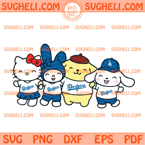 Hello Kitty Kuromi My Melody Dodgers Svg Kuromi Dodgers Svg