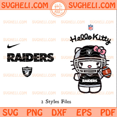 Hello Kitty Las Vegas Raiders NFL Svg Raiders NFL Svg
