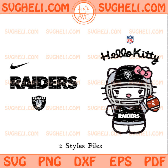 Hello Kitty Las Vegas Raiders NFL Svg Raiders NFL Svg