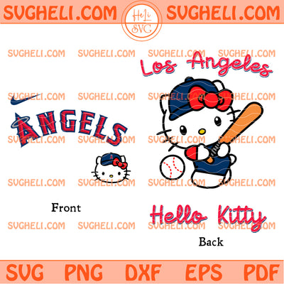Hello Kitty Los Angeles Angels MLB Svg Hello Kitty MLB Svg