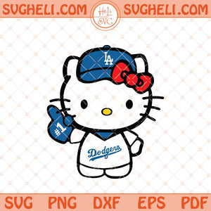 Hello Kitty Los Angeles Dodgers Svg Dodgers Baseball Svg Png Dxf Eps Files