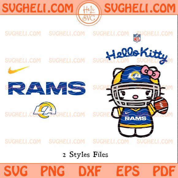 Hello Kitty Los Angeles Rams NFL Svg Rams NFL Svg