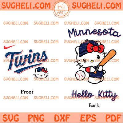 Hello Kitty Minnesota Twins MLB Svg Hello Kitty MLB Svg