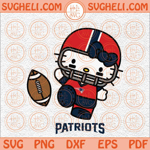 Hello Kitty New England Patriots Football Svg Football Team Svg Png Dxf Eps Files