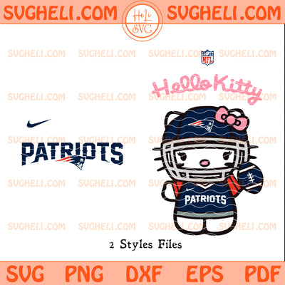Hello Kitty New England Patriots NFL Svg Patriots NFL Svg
