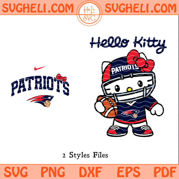 Hello Kitty New England Patriots Svg NFL Patriots Svg