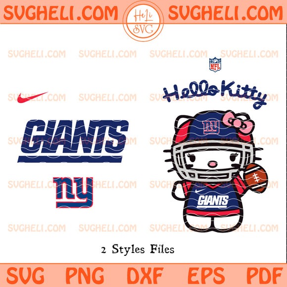 Hello Kitty New York Giants NFL Svg New York Giants NFL Svg