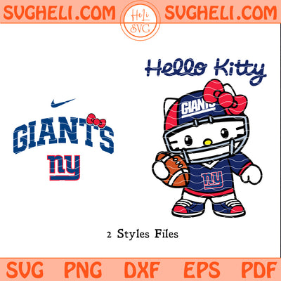 Hello Kitty New York Giants Svg NFL New York Giants Svg