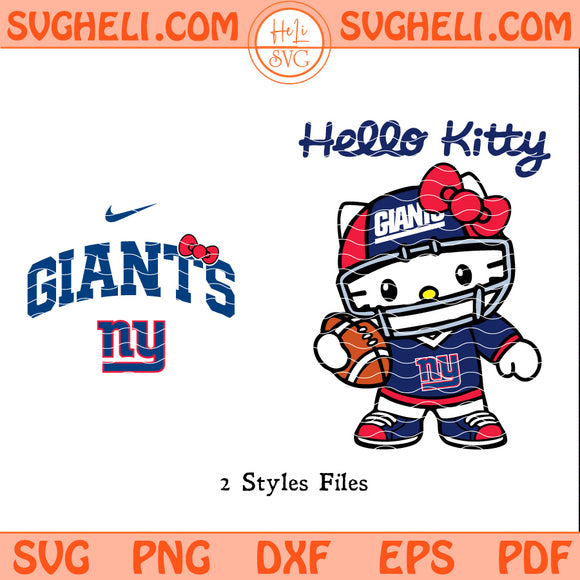 Hello Kitty New York Giants Svg NFL New York Giants Svg