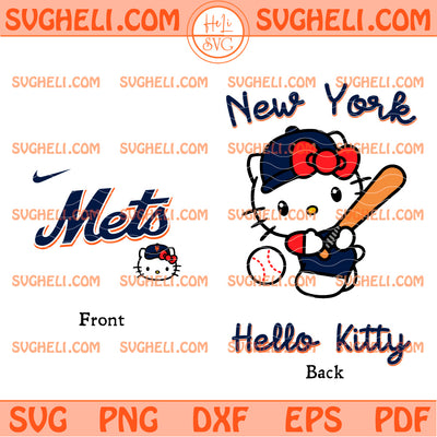 Hello Kitty New York Mets MLB Svg Hello Kitty MLB Svg