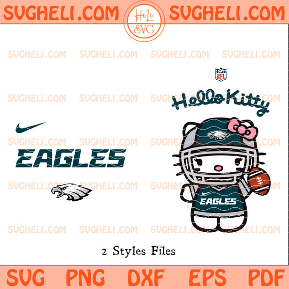 Hello Kitty Philadelphia Eagles NFL Svg Eagles NFL Svg