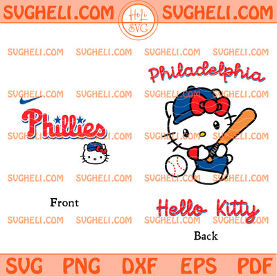 Hello Kitty Philadelphia Phillies MLB Svg Hello Kitty MLB Svg